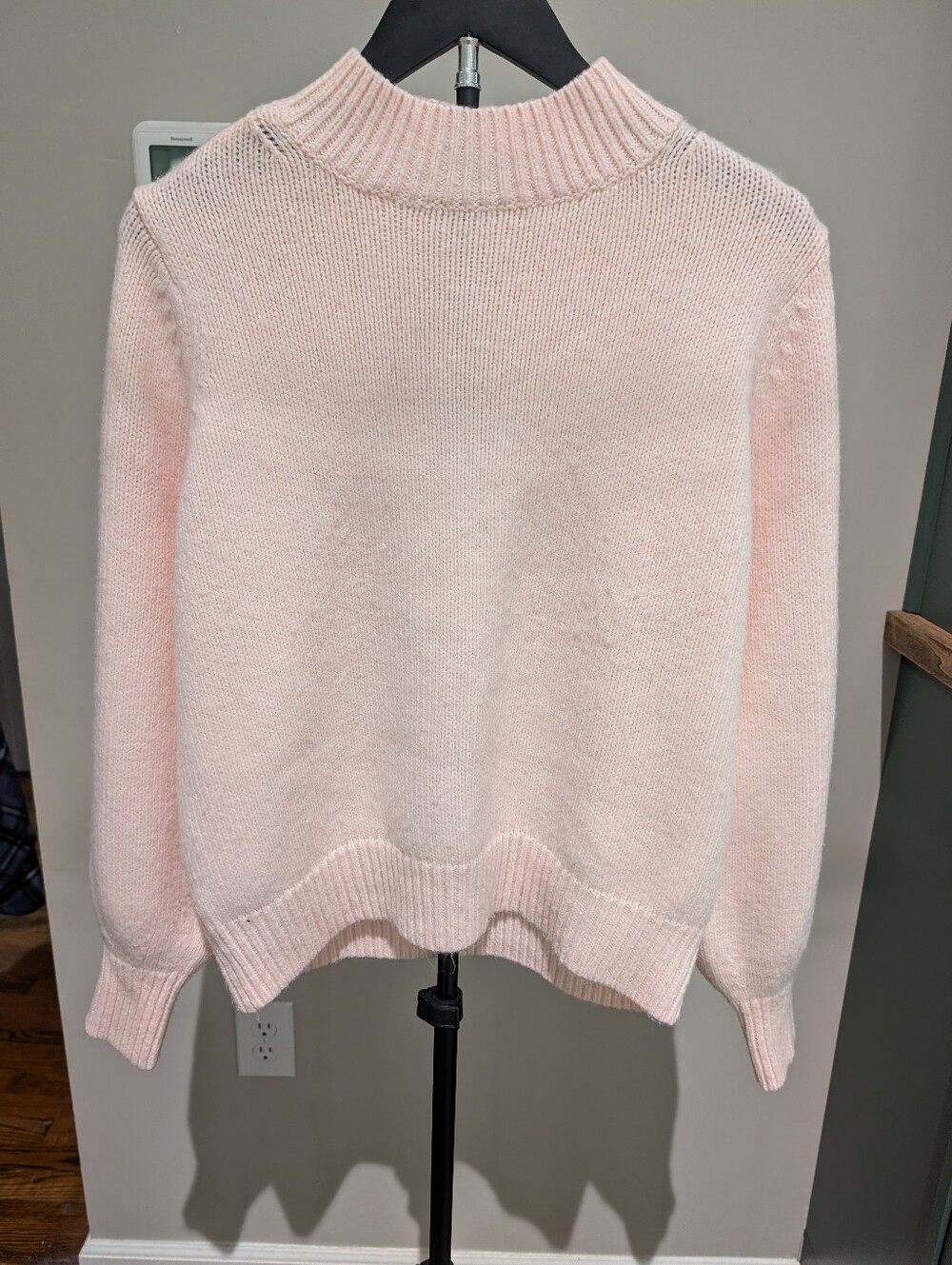 Ann Taylor Blush Pink Mock Neck Sweater